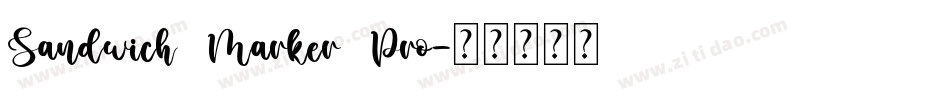 Sandwich Marker Pro字体转换